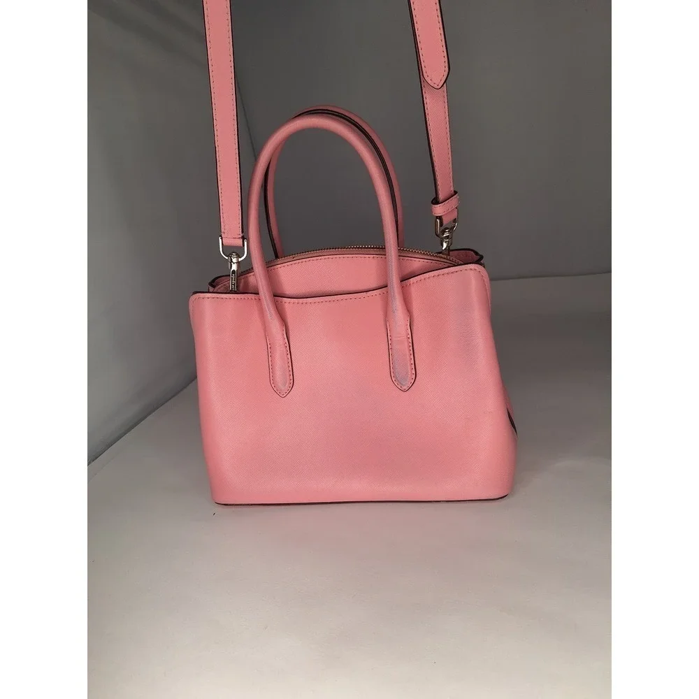 Kate Spade Pink Leather Top‎ Handle Crossbody Bag with Gold Hardware
